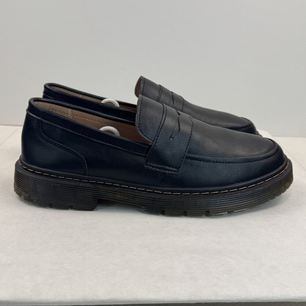 CLAKBLRG Womens Black Penny Loafers Slip On Comfort Driving Moccasins Size 10 - Picture 3 of 13